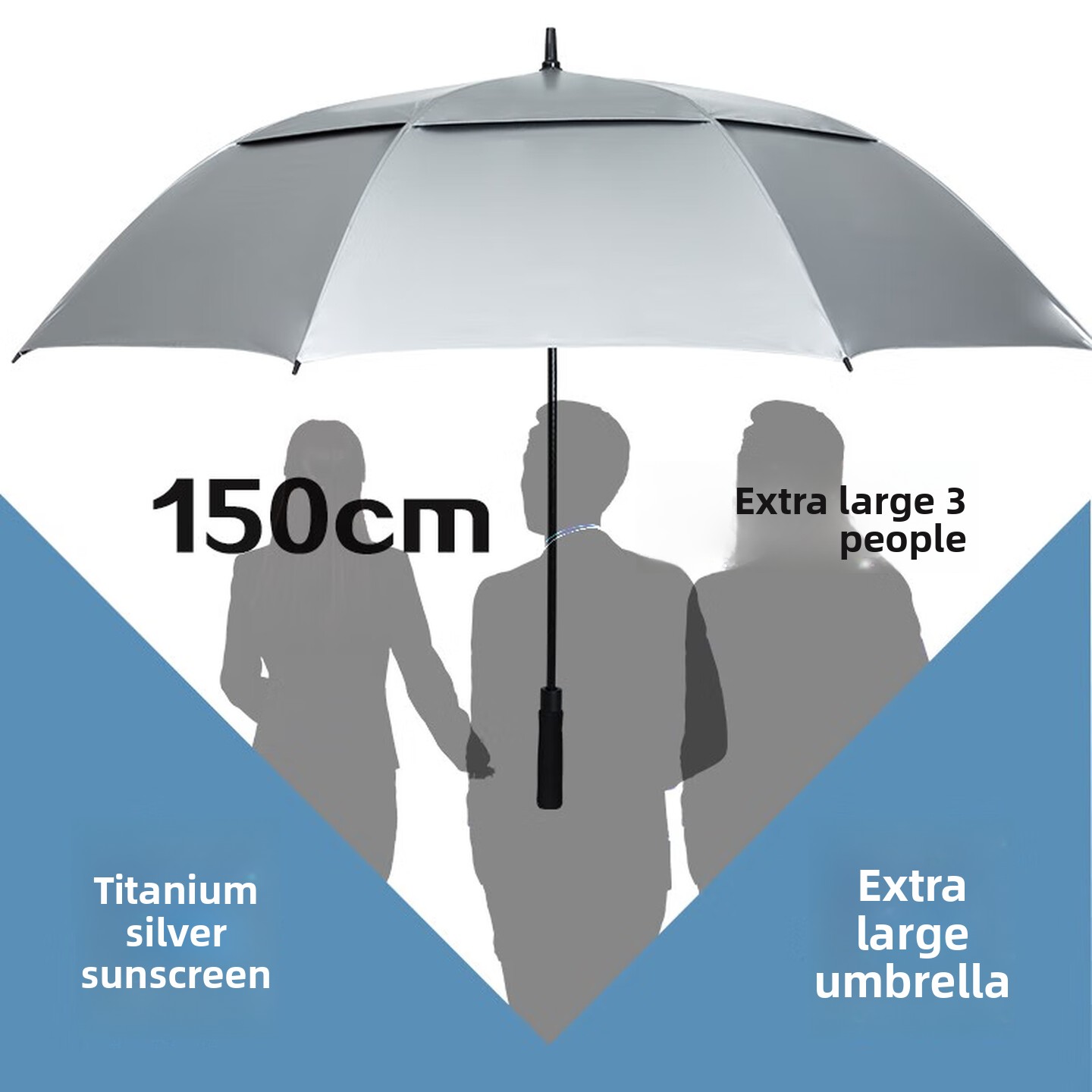 مظلة جولف كبيرة الحجم بمقبض طو - مراجعة Golf Umbrella Large وسعره