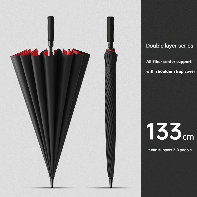 مظلة جولف أوتوماتيكية مزدوجة ا - مراجعة Golf Umbrella Large وسعره