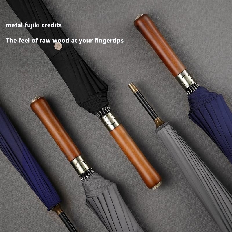 مظلة أوتوماتيكية بمقبض خشبي، 1 - مراجعة Golf Umbrella Large وسعره