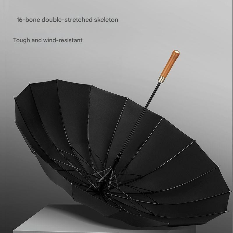 مظلة أوتوماتيكية بمقبض خشبي، 1 - مراجعة Golf Umbrella Large وسعره