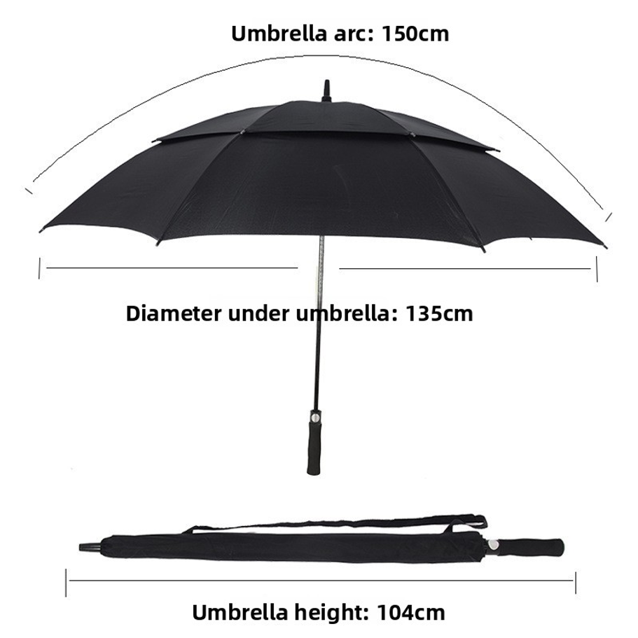 مظلة سيارة، مظلة جولف مزدوجة ا - مراجعة Golf Umbrella Large وسعره